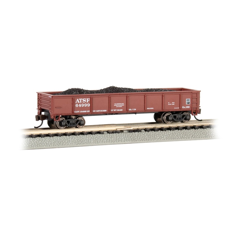 Bachmann 17251 40' GONDOLA - ATSF #64999 N SCALE NEW - TrainCraftr ...